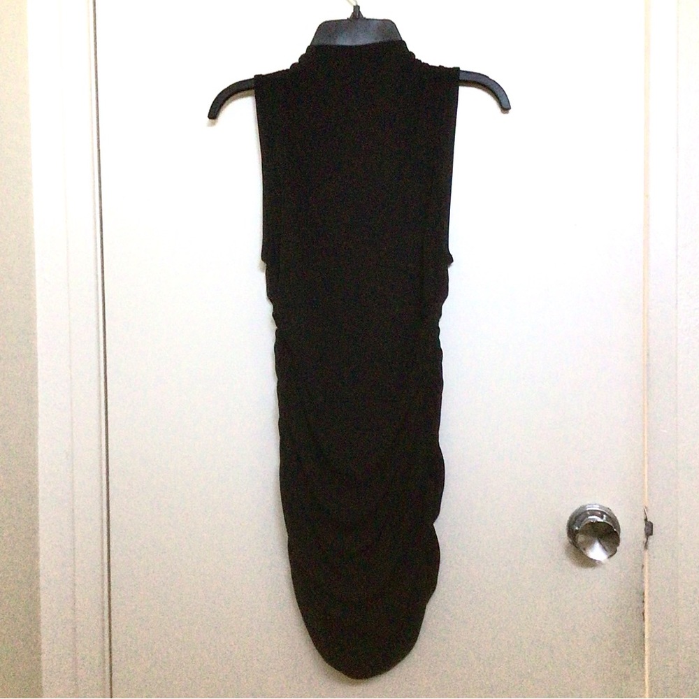 Zara Black Ruched Dress - Picture 5 of 6